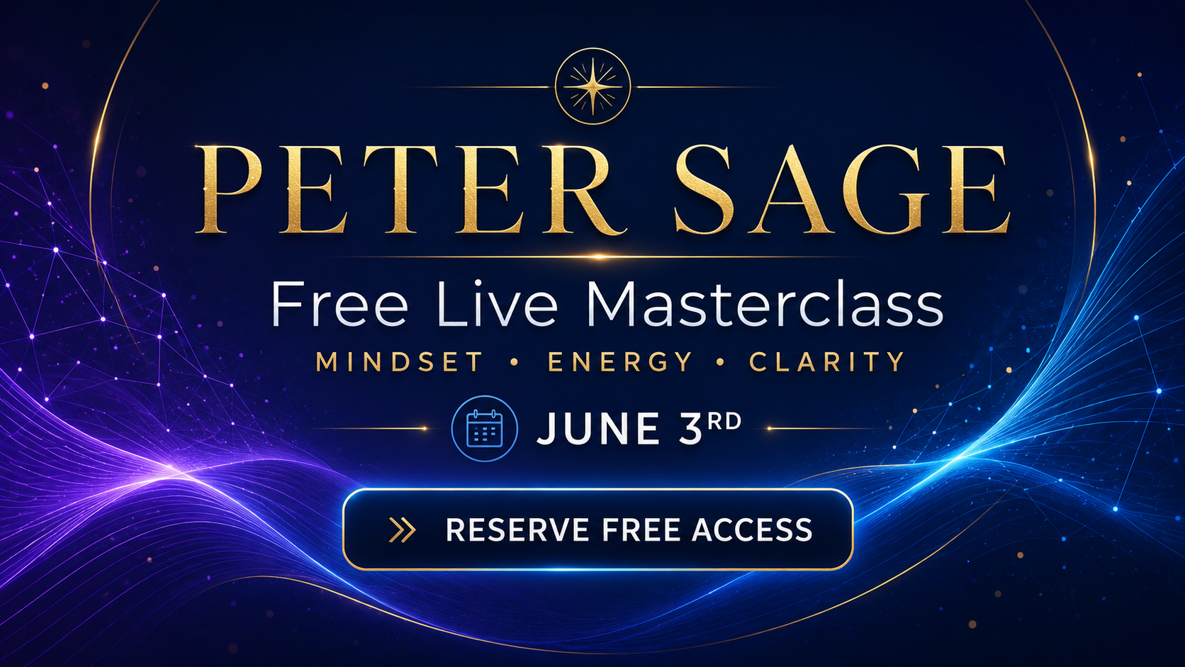Peter Sage Free Live Masterclass banner